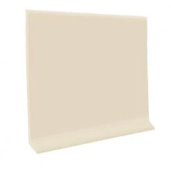 Almond 4 in. x .080 in. x 48 in. Vinyl Laminate Wall Cove Base (16-Pack) by ROPPE