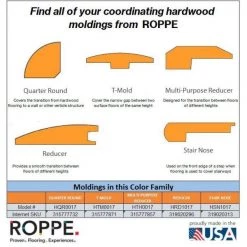 Arabica 0.5 in. Thick x 2.78 in. Wide x 78 in. Length Hardwood Stair Nose by ROPPE -ROPPE ONLINE STORE arabica roppe wood floor trim hsn1017 d4 1000