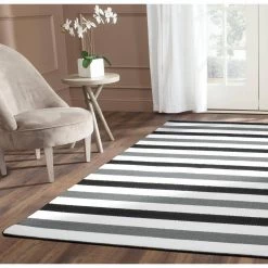 Rugby Black/Cinder Gray/White 5 ft. x 7 ft. Area Rug by Garland Rug -ROPPE ONLINE STORE black cinder gray white garland rug area rugs rb000a60089n1 4f 1000