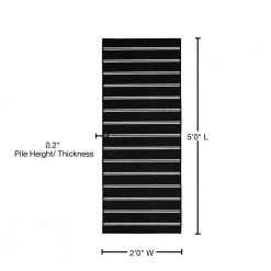 Avery Black 2 ft. x 5 ft. Runner Rug by Garland Rug -ROPPE ONLINE STORE black garland rug area rugs av000n02406015 76 1000