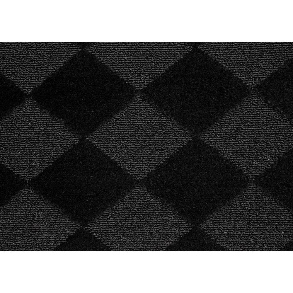 Diamond Black 3 ft. x 8 ft. Runner Rug by Garland Rug 6 Diamond Black 3 ft. x 8 ft. Runner Rug by Garland Rug - Image 4