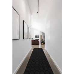 Sparta Black 2 ft. x 12 ft. Runner Rug by Garland Rug -ROPPE ONLINE STORE black garland rug area rugs cl100n02414415 31 1000