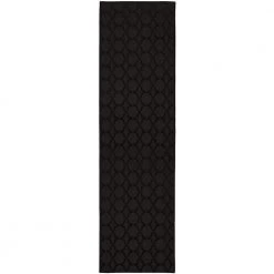 Sparta Black 3 ft. x 12 ft. Runner Rug by Garland Rug