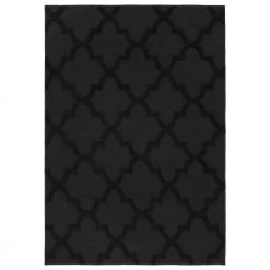 Quatro Black 5 ft. x 7 ft. Area Rug by Garland Rug