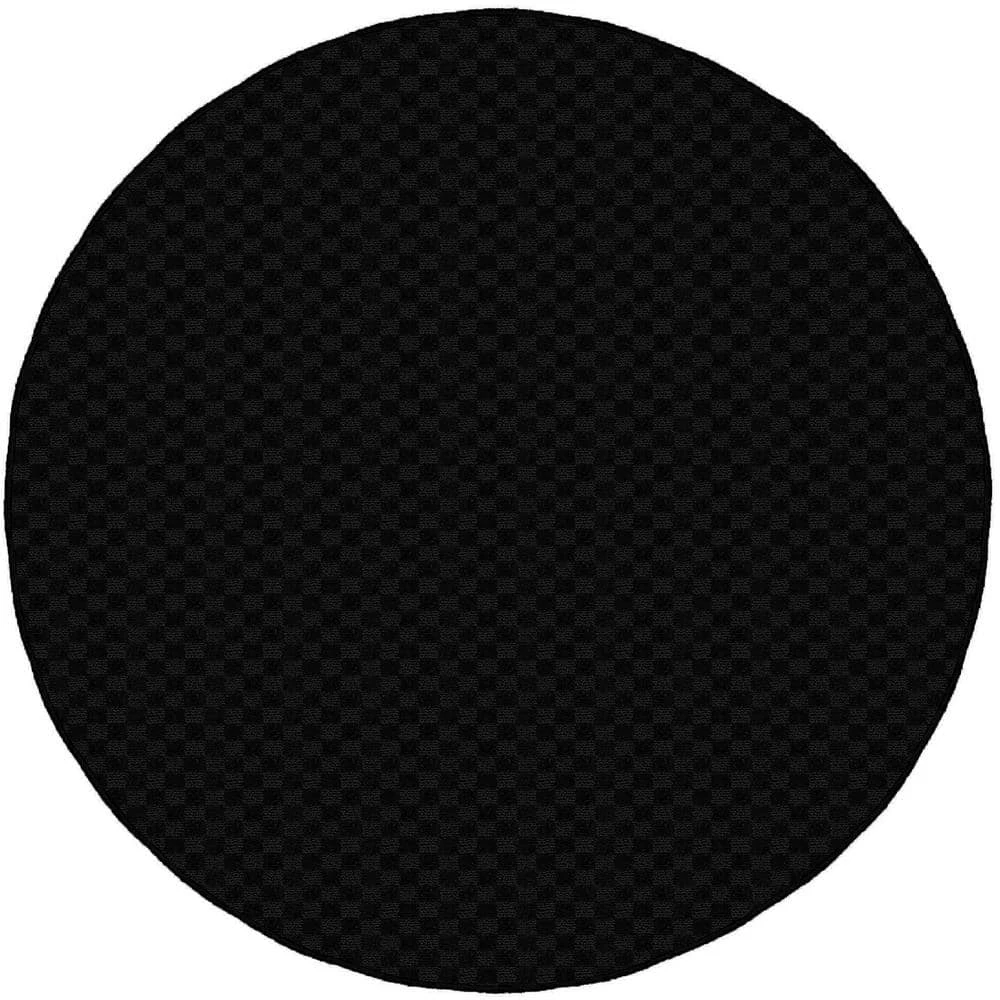 Medallion Black 5 Ft. Round Area Rug by Garland Rug 3 Medallion Black 5 Ft. Round Area Rug by Garland Rug