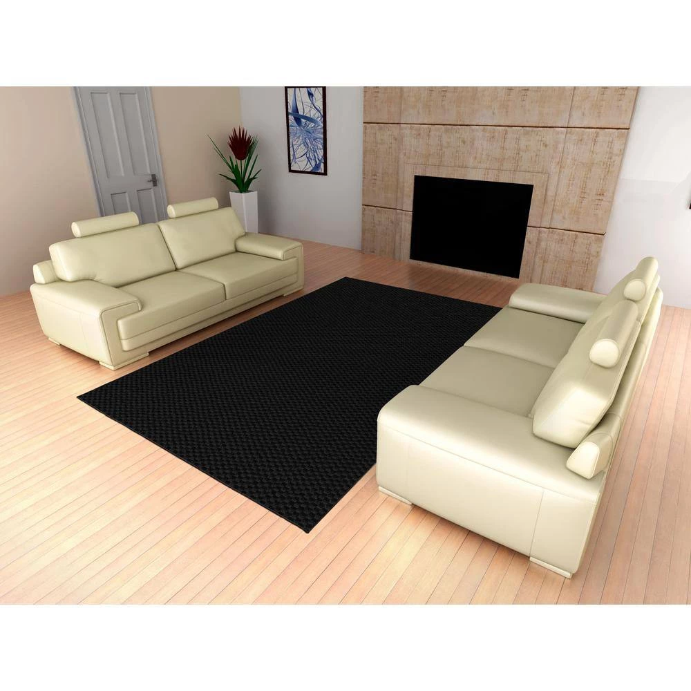 Medallion Black 7 ft. 6 in. x 9 ft. 6 in. Area Rug by Garland Rug 7 Medallion Black 7 ft. 6 in. x 9 ft. 6 in. Area Rug by Garland Rug - Image 5