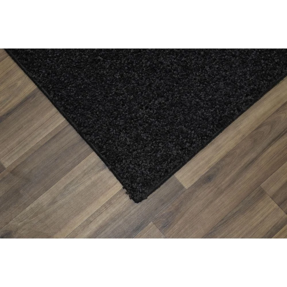 Skyline Shag Black 3 Ft. x 5 Ft. Area Rug by Garland Rug 4 Skyline Shag Black 3 Ft. x 5 Ft. Area Rug by Garland Rug - Image 2