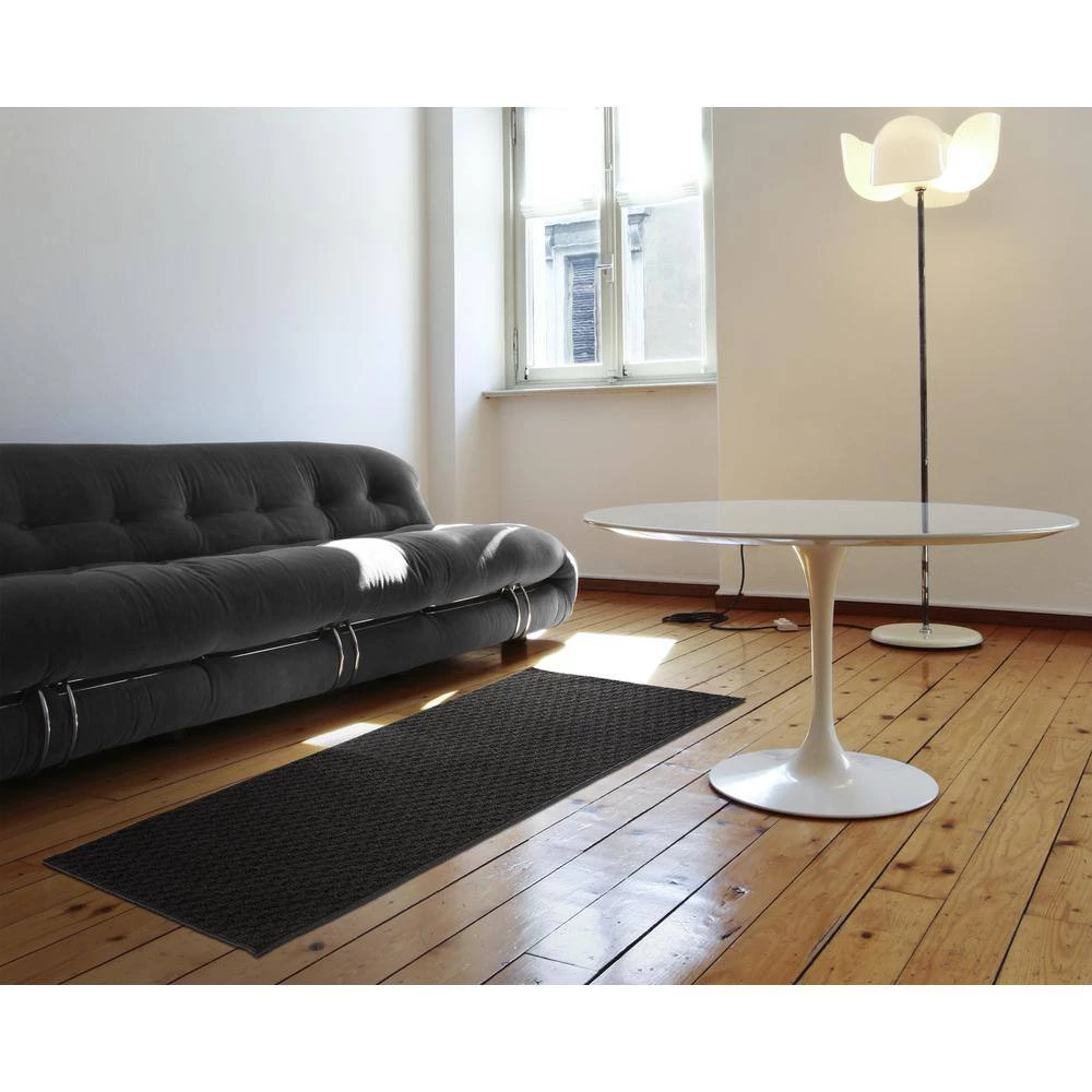 Town Square Black 2 ft. x 5 ft. Runner Rug by Garland Rug 8 Town Square Black 2 ft. x 5 ft. Runner Rug by Garland Rug - Image 6