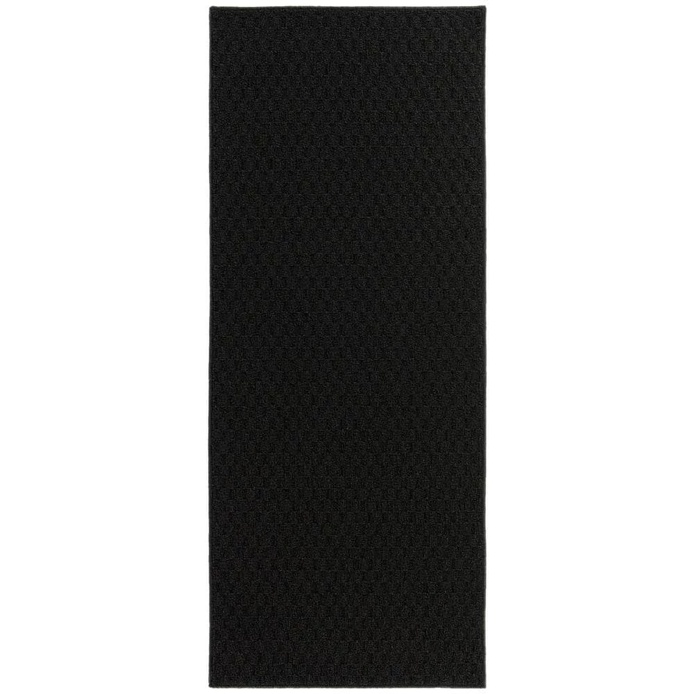 Town Square Black 2 ft. x 5 ft. Runner Rug by Garland Rug 3 Town Square Black 2 ft. x 5 ft. Runner Rug by Garland Rug