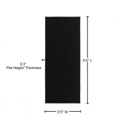 Town Square Black 2 ft. x 5 ft. Runner Rug by Garland Rug 12 Town Square Black 2 ft. x 5 ft. Runner Rug by Garland Rug -ROPPE ONLINE STORE black garland rug area rugs ts000n02406015 76 1000