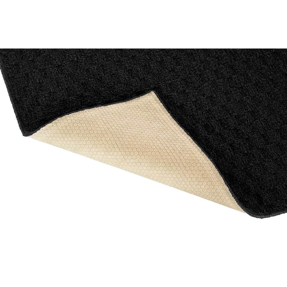 Town Square Black 8 ft. x 10 ft. Solid Polypropylene Area Rug by Garland Rug 5 Town Square Black 8 ft. x 10 ft. Solid Polypropylene Area Rug by Garland Rug - Image 3