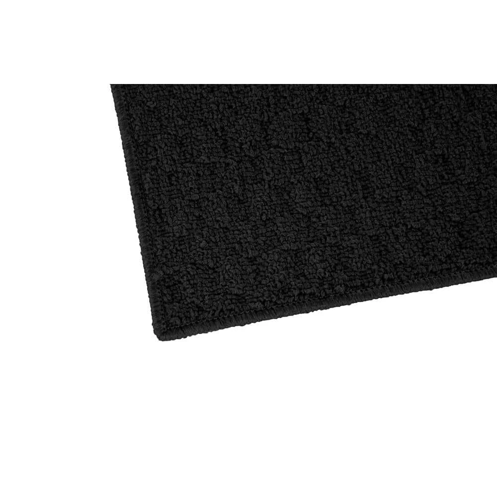 Town Square Black 8 ft. x 10 ft. Solid Polypropylene Area Rug by Garland Rug 4 Town Square Black 8 ft. x 10 ft. Solid Polypropylene Area Rug by Garland Rug - Image 2