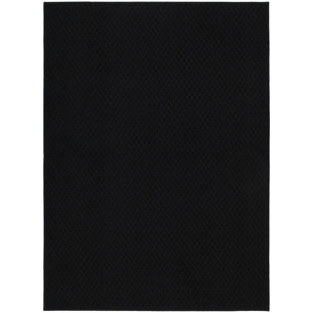 Town Square Black 9 ft. x 12 ft. Area Rug by Garland Rug 3 Town Square Black 9 ft. x 12 ft. Area Rug by Garland Rug
