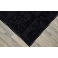 Skulls Black 8 ft. x 10 ft. Area Rug by Garland Rug -ROPPE ONLINE STORE black garland rug kids rugs cl 14 ra 7696 15 40 1000