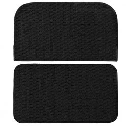 Town Square Black 2 ft. x 2 ft. 2-Piece Rug Set by Garland Rug