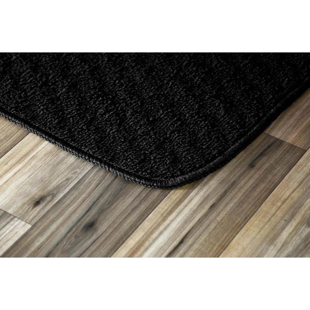 Town Square Black 2 ft. x 2 ft. 2-Piece Rug Set by Garland Rug 4 Town Square Black 2 ft. x 2 ft. 2-Piece Rug Set by Garland Rug - Image 2