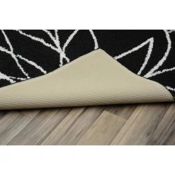 Grand Floral Black/Ivory 2 ft. x 5 ft. Runner Rug by Garland Rug -ROPPE ONLINE STORE black ivory garland rug area rugs ll460w024060e1 4f 1000