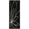 Grand Floral Black/Ivory 2 ft. x 5 ft. Runner Rug by Garland Rug -ROPPE ONLINE STORE black ivory garland rug area rugs ll460w024060e1 64 1000