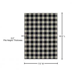 Country Living Black/Ivory 7 ft. x 10 ft. Area Rug by Garland Rug -ROPPE ONLINE STORE black ivory garland rug area rugs ll920n084120e1 76 1000