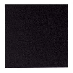 Hammered Pattern 19.69 in. x 19.69 in. Black Rubber Tile by ROPPE