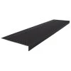 Diamond Profile Black 12 in. x 54 in. Square Nose Stair Tread Cover by ROPPE