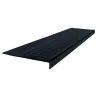 Low Circular Profile Black 12.5 in. x 60 in. Rubber Square Nose Stair Tread by ROPPE -ROPPE ONLINE STORE black roppe vinyl stair treads 60921p100 64 1000