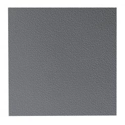 Hammered Pattern 19.69 in. x 19.69 in. Charcoal Rubber Tile by ROPPE