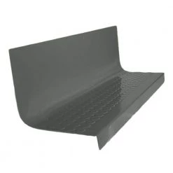 Vantage Circular Profile Charcoal 20.4 in. x 48 in. Rubber Square Stair Tread by ROPPE