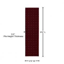 Sparta Chili Pepper Red 2 ft. x 8 ft. Runner Rug by Garland Rug 12 Sparta Chili Pepper Red 2 ft. x 8 ft. Runner Rug by Garland Rug -ROPPE ONLINE STORE chili pepper red garland rug area rugs cl100n02409614 76 1000