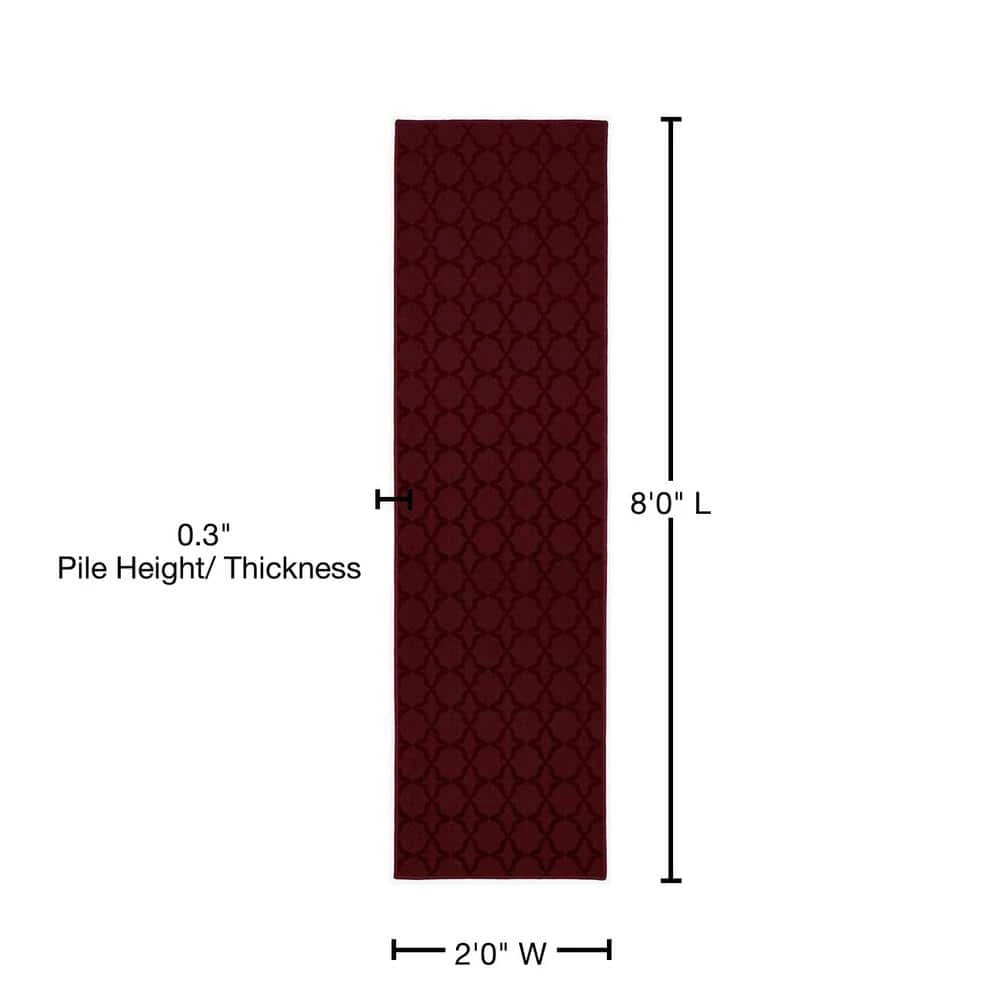 Sparta Chili Pepper Red 2 ft. x 8 ft. Runner Rug by Garland Rug 7 Sparta Chili Pepper Red 2 ft. x 8 ft. Runner Rug by Garland Rug - Image 5