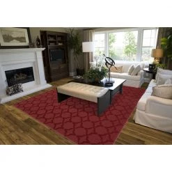 Sparta 12 Ft. x 12 Ft. Area Rug Chili Pepper Red by Garland Rug -ROPPE ONLINE STORE chili pepper red garland rug area rugs cl100n14414414 31 1000