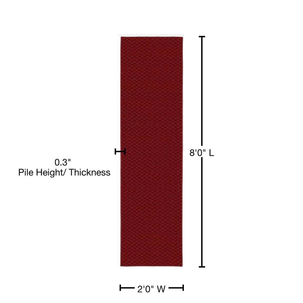 Medallion Chili Pepper Red 2 ft. x 8 ft. Runner Rug by Garland Rug 7 Medallion Chili Pepper Red 2 ft. x 8 ft. Runner Rug by Garland Rug - Image 5