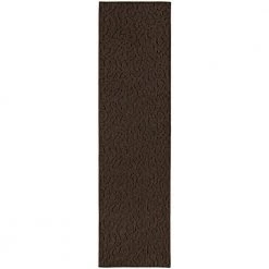 Ivy Chocolate 3 ft. x 12 ft. Runner Rug by Garland Rug