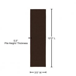 Medallion Chocolate 3 ft. x 12 ft. Runner Rug by Garland Rug -ROPPE ONLINE STORE chocolate garland rug area rugs ma000n03614403 76 1000