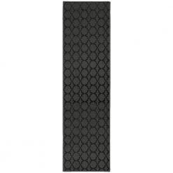 Sparta Cinder Gray 3 ft. x 8 ft. Trellis Polypropylene Runner Rug by Garland Rug
