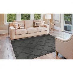 Quatro Cinder Gray 9 ft. x 12 ft. Area Rug by Garland Rug 11 Quatro Cinder Gray 9 ft. x 12 ft. Area Rug by Garland Rug -ROPPE ONLINE STORE cinder gray garland rug area rugs cl300n10814412 31 1000