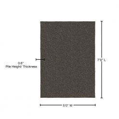 Skyline Shag Cinder Gray 5 Ft. x 7 Ft. Area Rug by Garland Rug 12 Skyline Shag Cinder Gray 5 Ft. x 7 Ft. Area Rug by Garland Rug -ROPPE ONLINE STORE cinder gray garland rug area rugs sksh0n06008412 76 1000