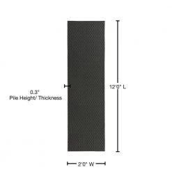 Town Square Cinder Gray 2 ft. x 12 ft. Runner Rug by Garland Rug 12 Town Square Cinder Gray 2 ft. x 12 ft. Runner Rug by Garland Rug -ROPPE ONLINE STORE cinder gray garland rug area rugs ts000n02414412 76 1000