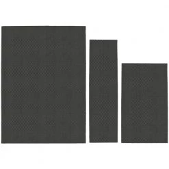 Town Square Cinder Gray 5 ft. x 7 ft. (3-Piece) Rug Set by Garland Rug