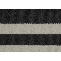 Borderline Cinder Gray/Ivory 5 ft. x 7 ft. Indoor/Outdoor Area Rug by Garland Rug -ROPPE ONLINE STORE cinder gray ivory garland rug outdoor rugs lf050m060084h8 1f 1000