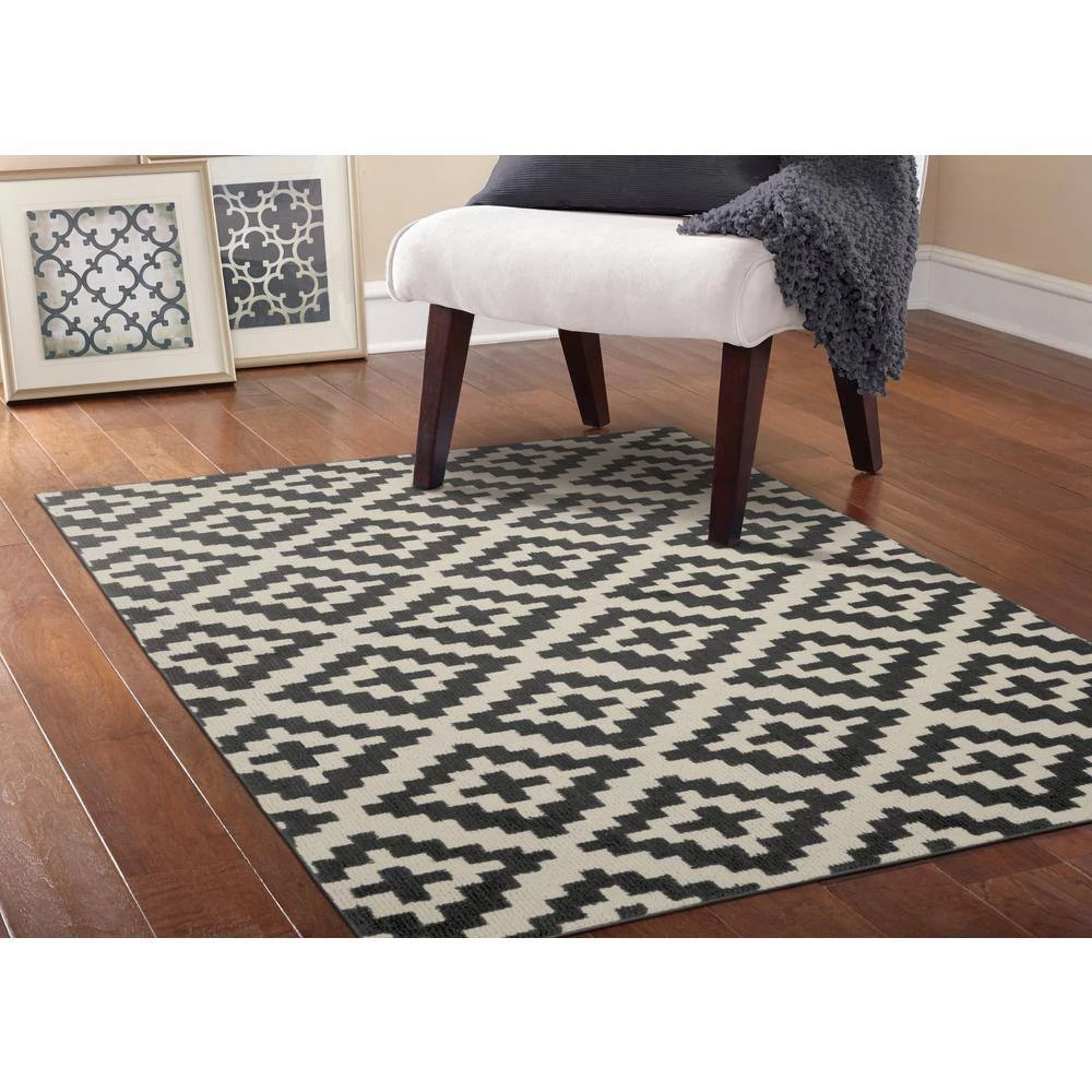 Southwest Cinder/Ivory 5 ft. x 7 ft. Area Rug by Garland Rug 8 Southwest Cinder/Ivory 5 ft. x 7 ft. Area Rug by Garland Rug - Image 6
