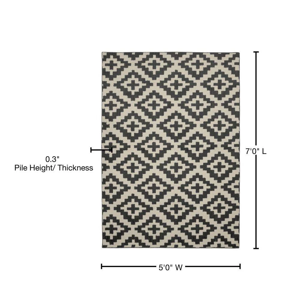 Southwest Cinder/Ivory 5 ft. x 7 ft. Area Rug by Garland Rug 7 Southwest Cinder/Ivory 5 ft. x 7 ft. Area Rug by Garland Rug - Image 5