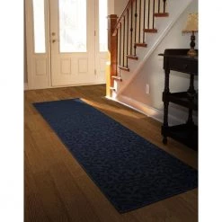 Ivy Dark Blue 2 ft. x 8 ft. Runner Rug by Garland Rug 13 Ivy Dark Blue 2 ft. x 8 ft. Runner Rug by Garland Rug -ROPPE ONLINE STORE dark blue garland rug area rugs cl010n02409610 31 1000
