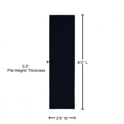 Ivy Dark Blue 2 ft. x 8 ft. Runner Rug by Garland Rug 12 Ivy Dark Blue 2 ft. x 8 ft. Runner Rug by Garland Rug -ROPPE ONLINE STORE dark blue garland rug area rugs cl010n02409610 76 1000