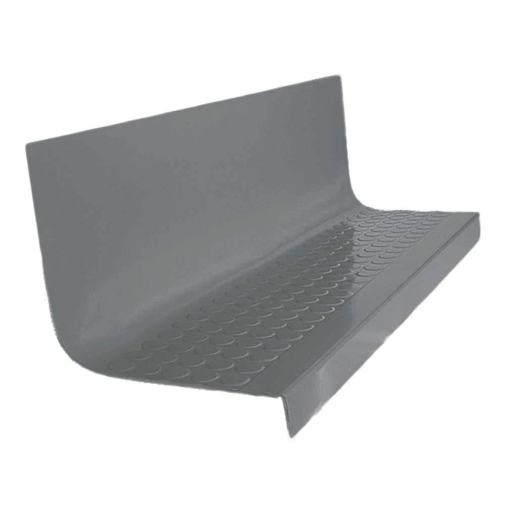 Vantage Circular Profile Dark Gray 20.4 in. x 60 in. Rubber Square Nose Stair Tread by ROPPE 3 Vantage Circular Profile Dark Gray 20.4 in. x 60 in. Rubber Square Nose Stair Tread by ROPPE