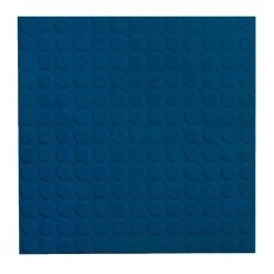 Vantage Circular Profile 19.69 in. x 19.69 in. Deep Navy Rubber Tile by ROPPE