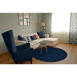 Sparta Indigo 5 ft. x 5 ft. Round Trellis Area Rug by Garland Rug -ROPPE ONLINE STORE indigo garland rug area rugs cl100n060r10 31 1000