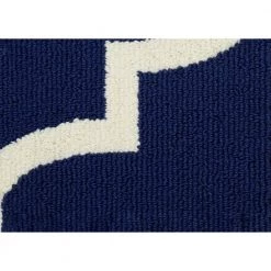 Large Quatrefoil Indigo/Ivory 2 ft. x 5 ft. Runner Rug by Garland Rug -ROPPE ONLINE STORE indigo ivory garland rug area rugs ll240w024060l5 c3 1000