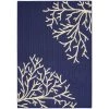 Sea Coral Indigo/Ivory 5 ft. x 7 ft. Area Rug by Garland Rug