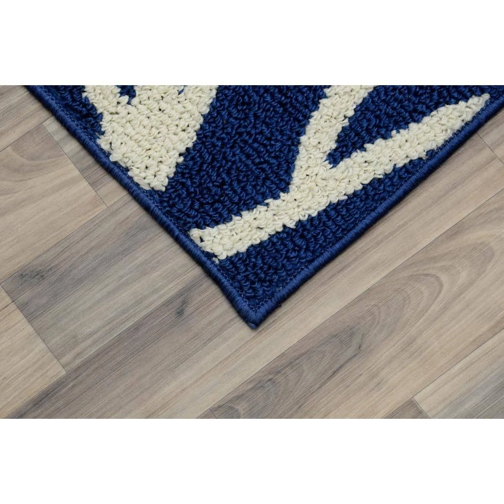 Sea Coral Indigo/Ivory 5 ft. x 7 ft. Area Rug by Garland Rug 4 Sea Coral Indigo/Ivory 5 ft. x 7 ft. Area Rug by Garland Rug - Image 2